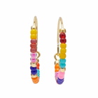 Anni Lu Women's Sunny Eldorado Hoop Earrings in Multi