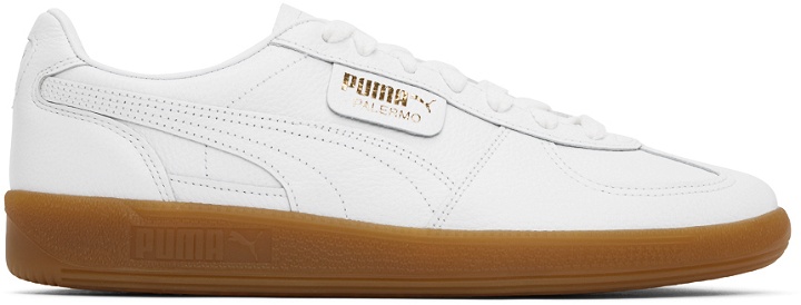 Photo: Puma White Palermo Premium Sneakers