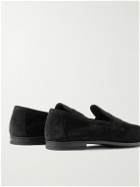 TOM FORD - Suede Loafers - Black