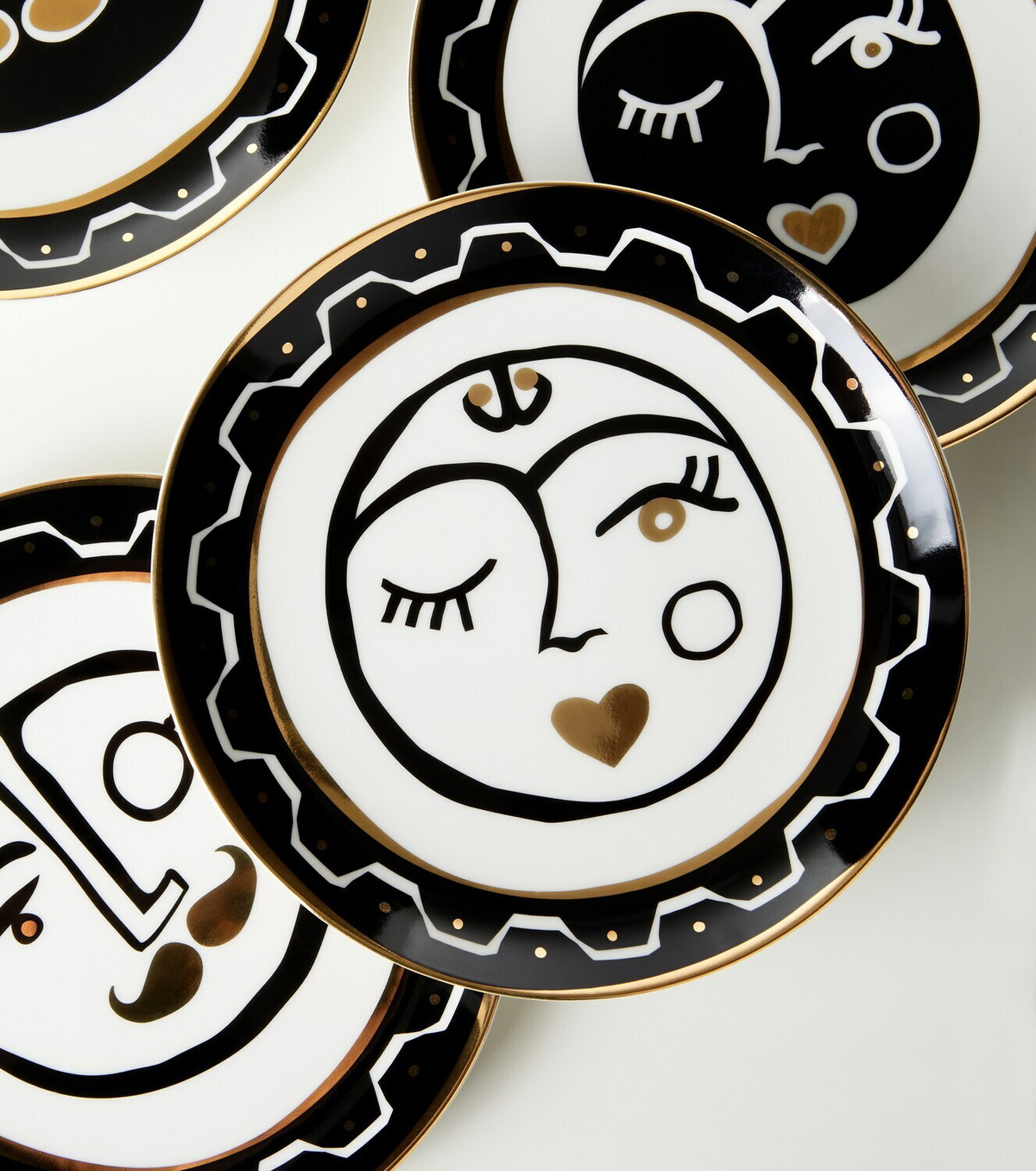 Jonathan Adler Marseilles set of 4 porcelain side plates
