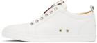 Christian Louboutin White F.A.V. Fique A Vontade Sneakers