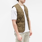 Taion Men's Military Zip Down Vest in Dark Olive