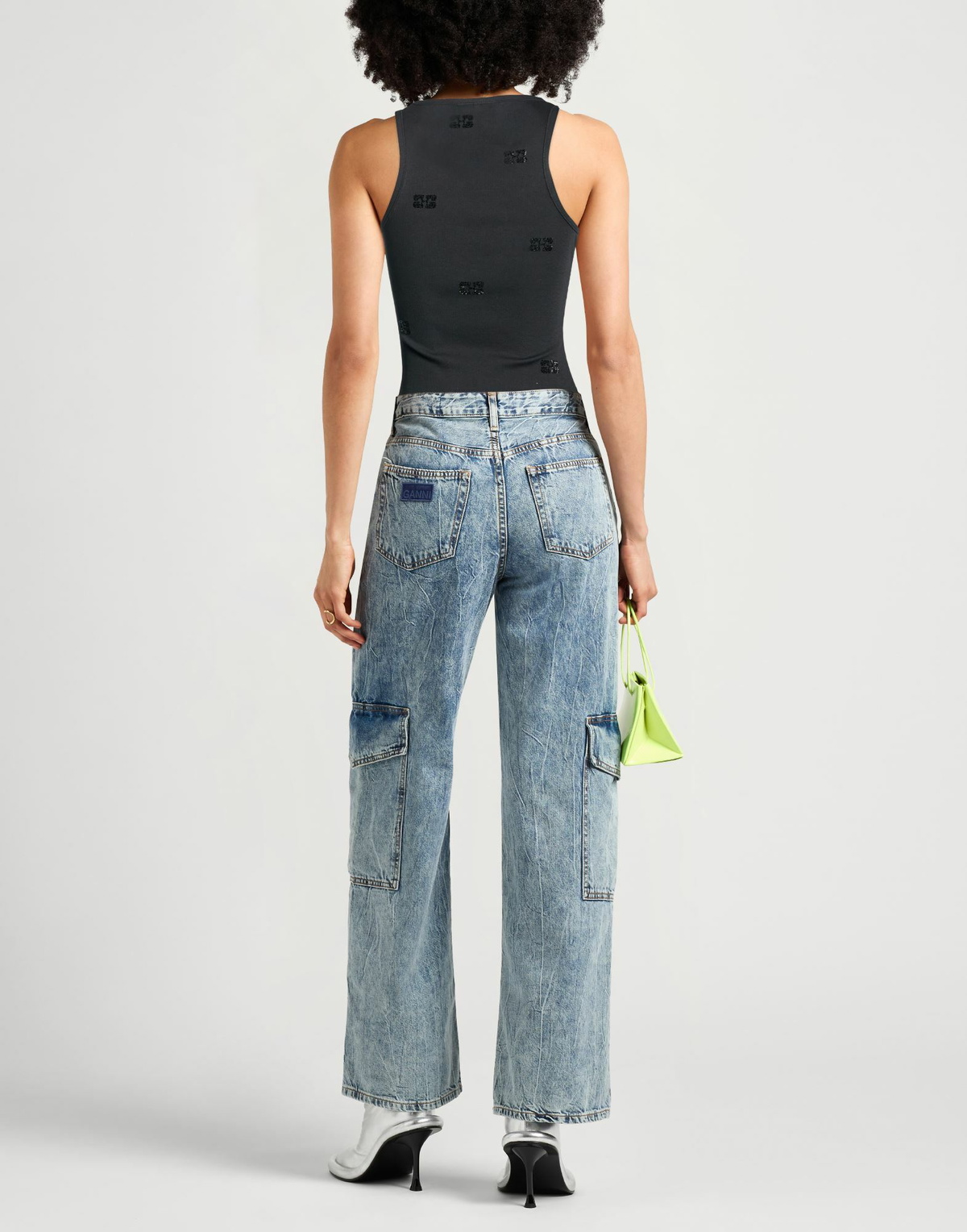 Ganni Womens Top in Black