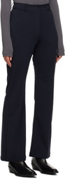 Youth Navy Side-Slit Trousers