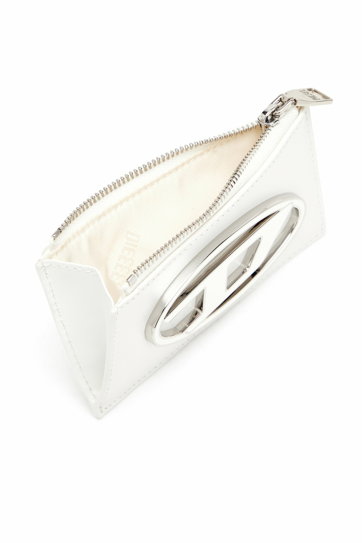 DIESEL☆ Flat card holder in nappa leather ホワイト Diesel Flat card holder in nappa leather - Card cases Womens