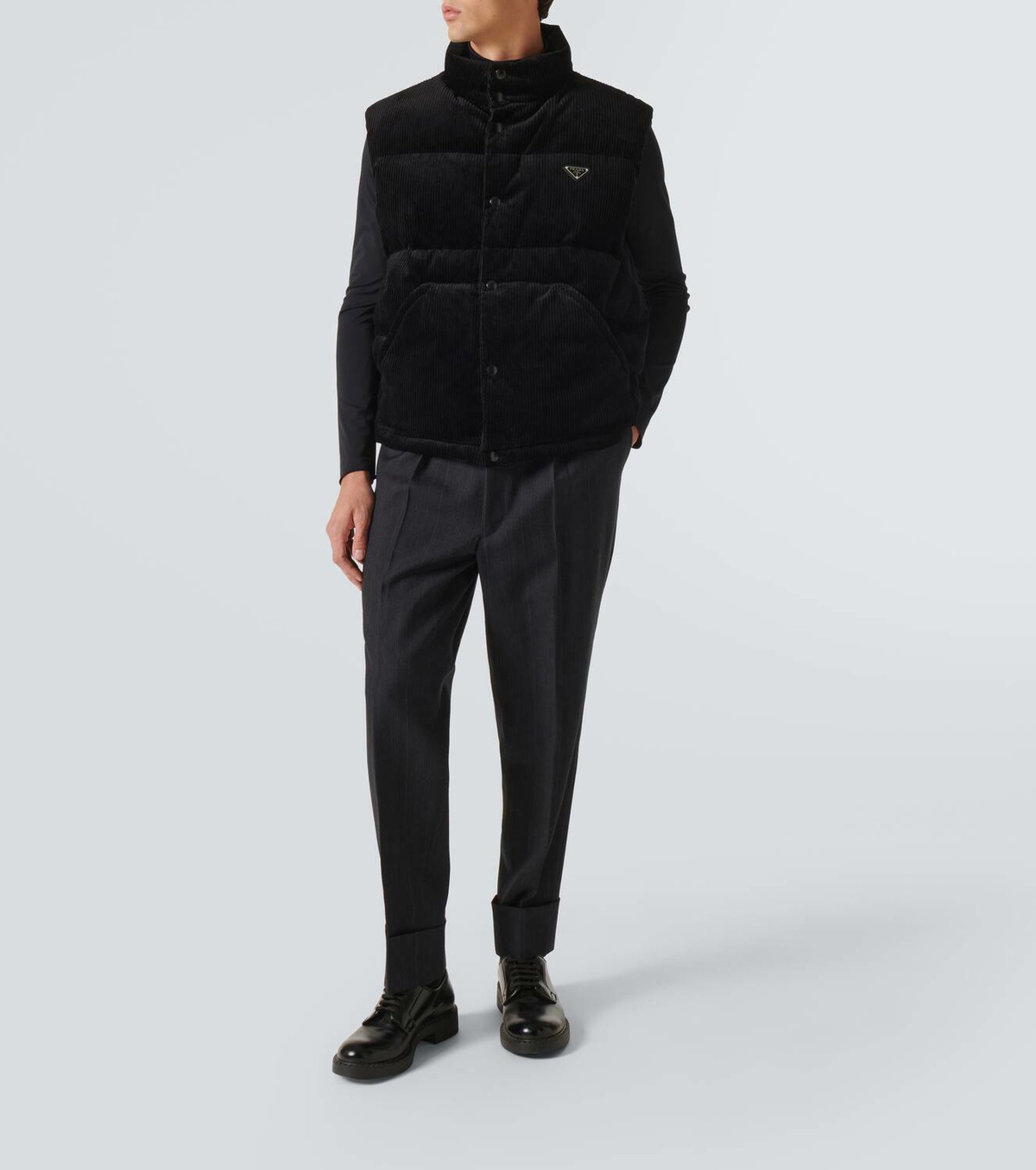 Prada Down-filled cotton corduroy vest Prada