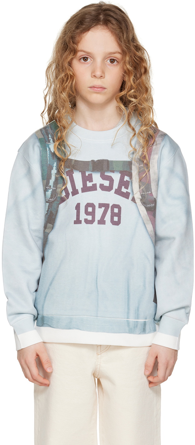 Diesel Kids Blue Saffy Over Sweatshirt