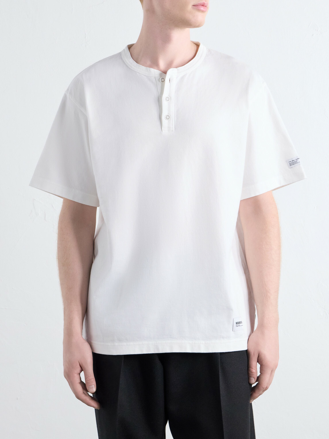 Neighborhood - Cotton-Jersey Henley T-Shirt - White