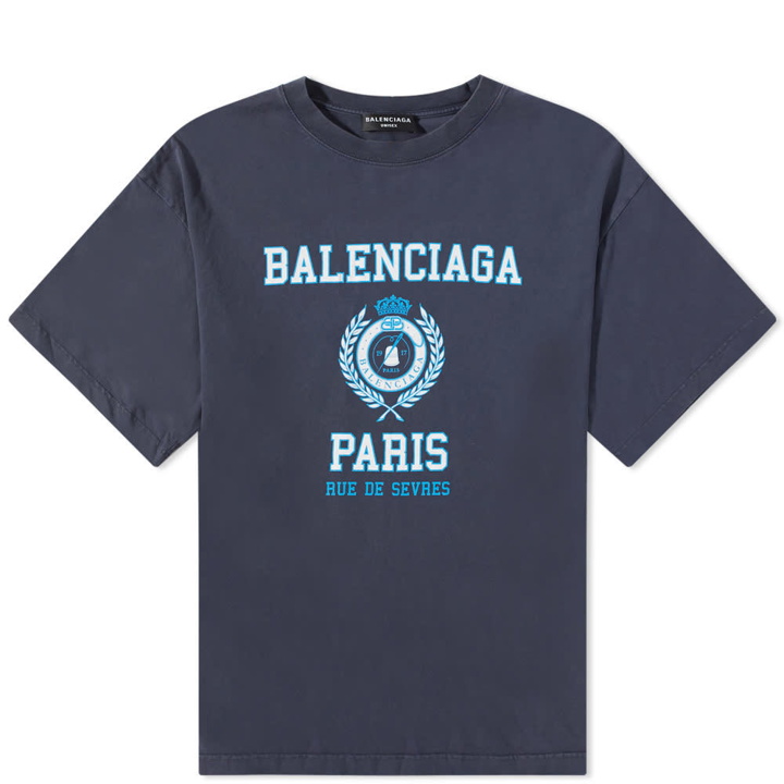 Photo: Balenciaga Varsity Logo Tee