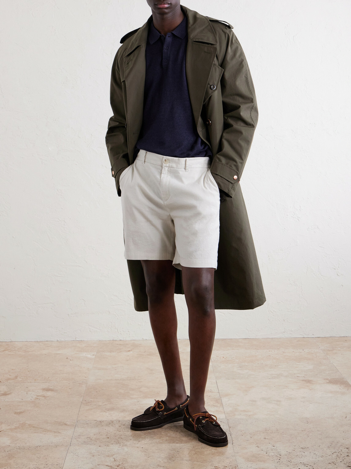Onia - Straight-Leg Linen-Blend Shorts - White