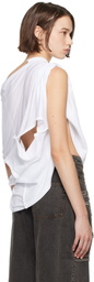 Y/Project White Insert Scarf Tank Top