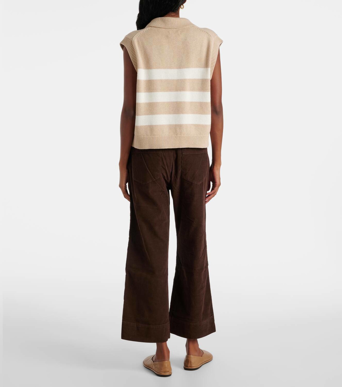 Velvet Mariette cotton and cashmere sweater vest
