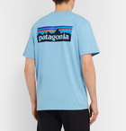 Patagonia - P-6 Logo Responsibili-Tee Printed Cotton-Blend Jersey T-Shirt - Blue