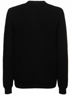 MOSCHINO - Teddy Print Cotton Knit Sweater