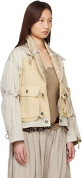 Isabel Marant Beige Julissa Cotton Bomber Jacket