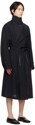 stein Black Belted Coat