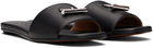 McQueen Black T-Bar Slides