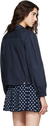 Sandy Liang Navy Necco Jacket