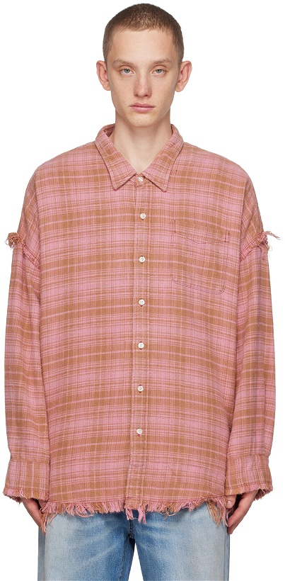 Photo: R13 Pink Shredded Shirt