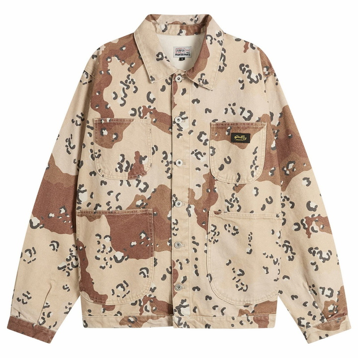 Photo: Stan Ray Men's Coverall Jacket in Choc Chip Camo Canvas
