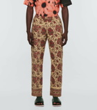 Dries Van Noten - Printed cotton straight pants