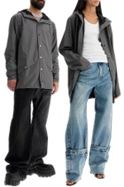 RAINS unisex rain jacket Grey