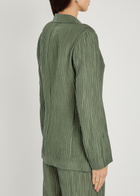 Emporio Armani Crinkled Woven Jacket Olive