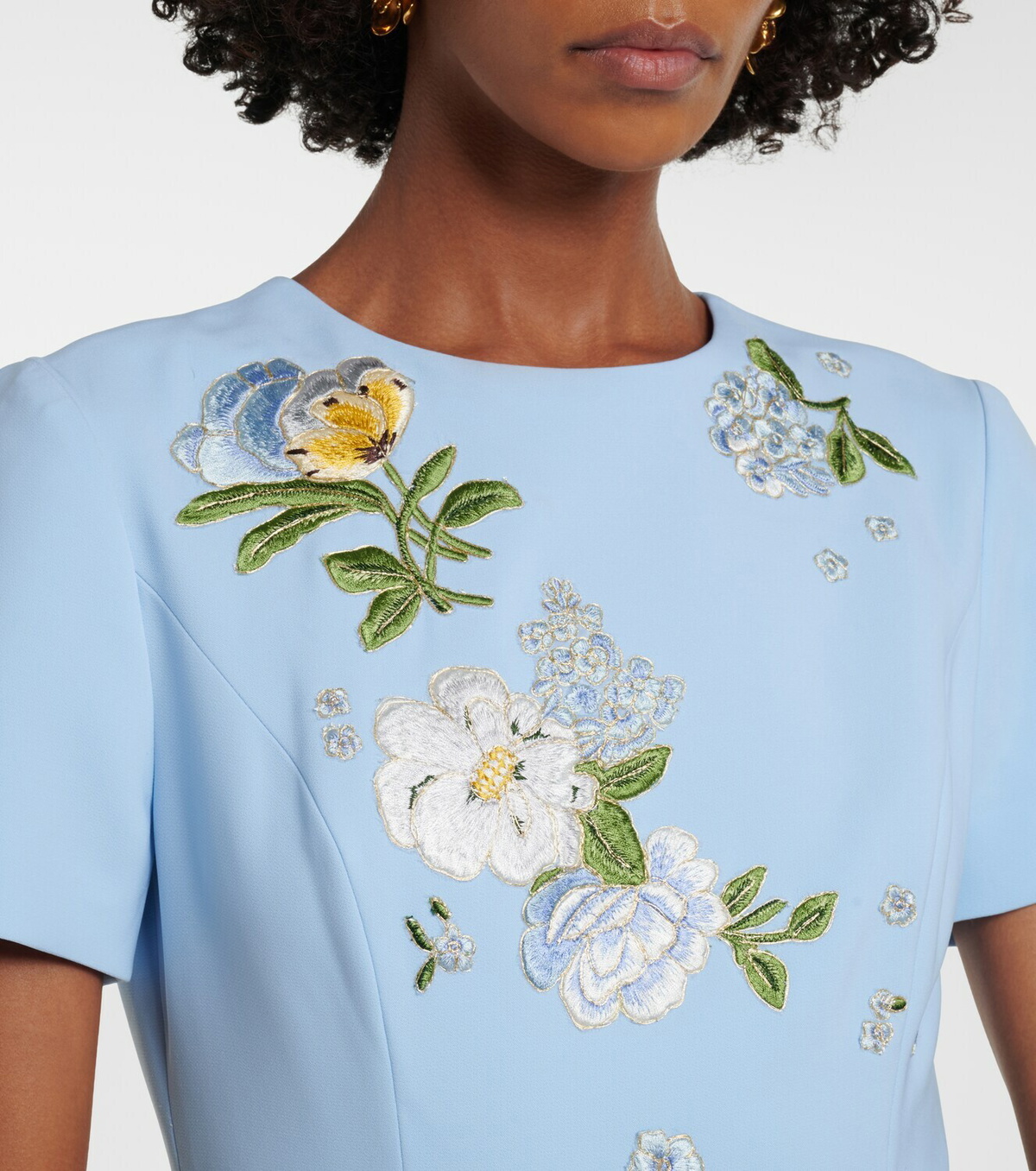 Carolina Herrera Floral embroidered gown