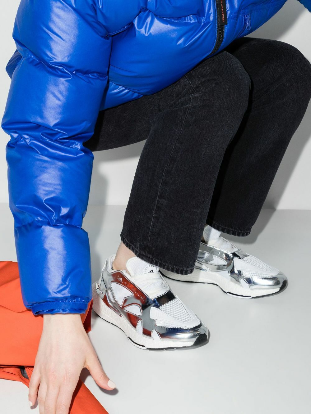 Adidas By Stella McCartney Silver Ultraboost 22 Low Top Sneakers adidas by Stella  McCartney