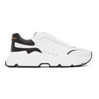 Dolce and Gabbana Black and White Daymaster Low Sneakers