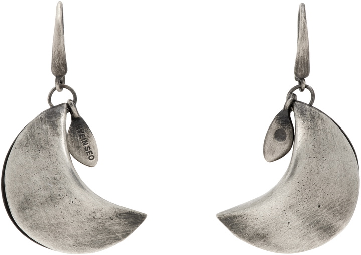 Photo: HYEIN SEO Silver Crescent Earrings