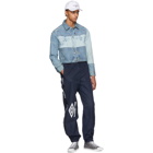 Vetements Navy Umbro Edition Logo Track Pants