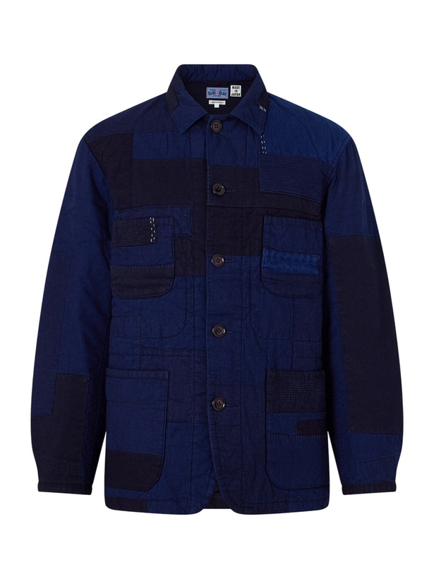 Photo: Blue Blue Japan - Nenrin Patchwork Cotton Jacket - Blue