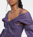 Didu Off-shoulder denim jacket