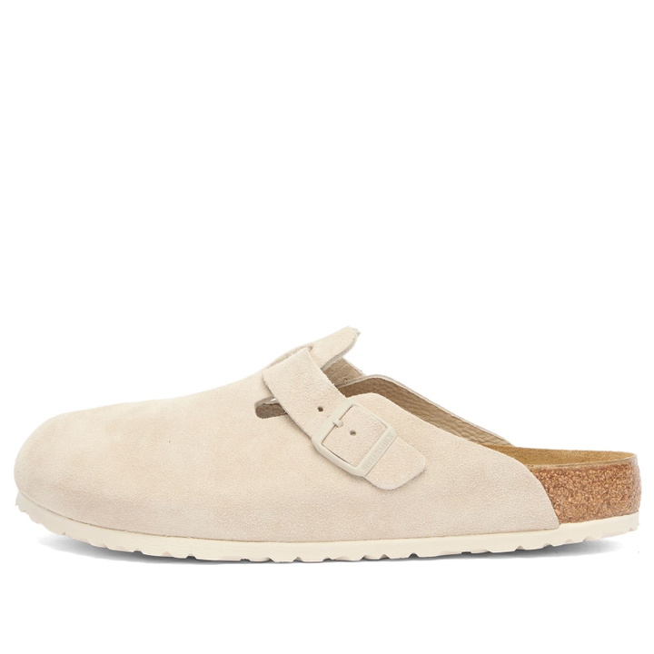 Photo: Birkenstock Boston Clog - Oyster Suede