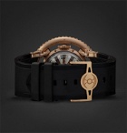 MB&F - HM7 Aquapod Limited Edition Automatic 53.8mm 18-Karat Rose Gold and Rubber Watch - Black