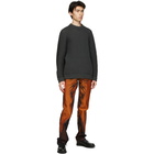 Issey Miyake Men Orange Slim Triangle Jeans