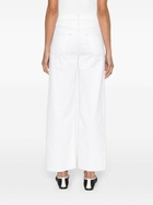 FRAME White High-Waist Wide-Legged Jeans