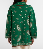 Rixo Morla paisley wool and cotton cardigan