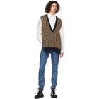 Maison Kitsune Multicolor Jacquard Pullover Sweater Vest