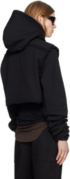 Swampgod Black Cropped Hoodie