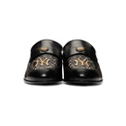 Gucci Black NY Yankees Edition High Loomis Loafers