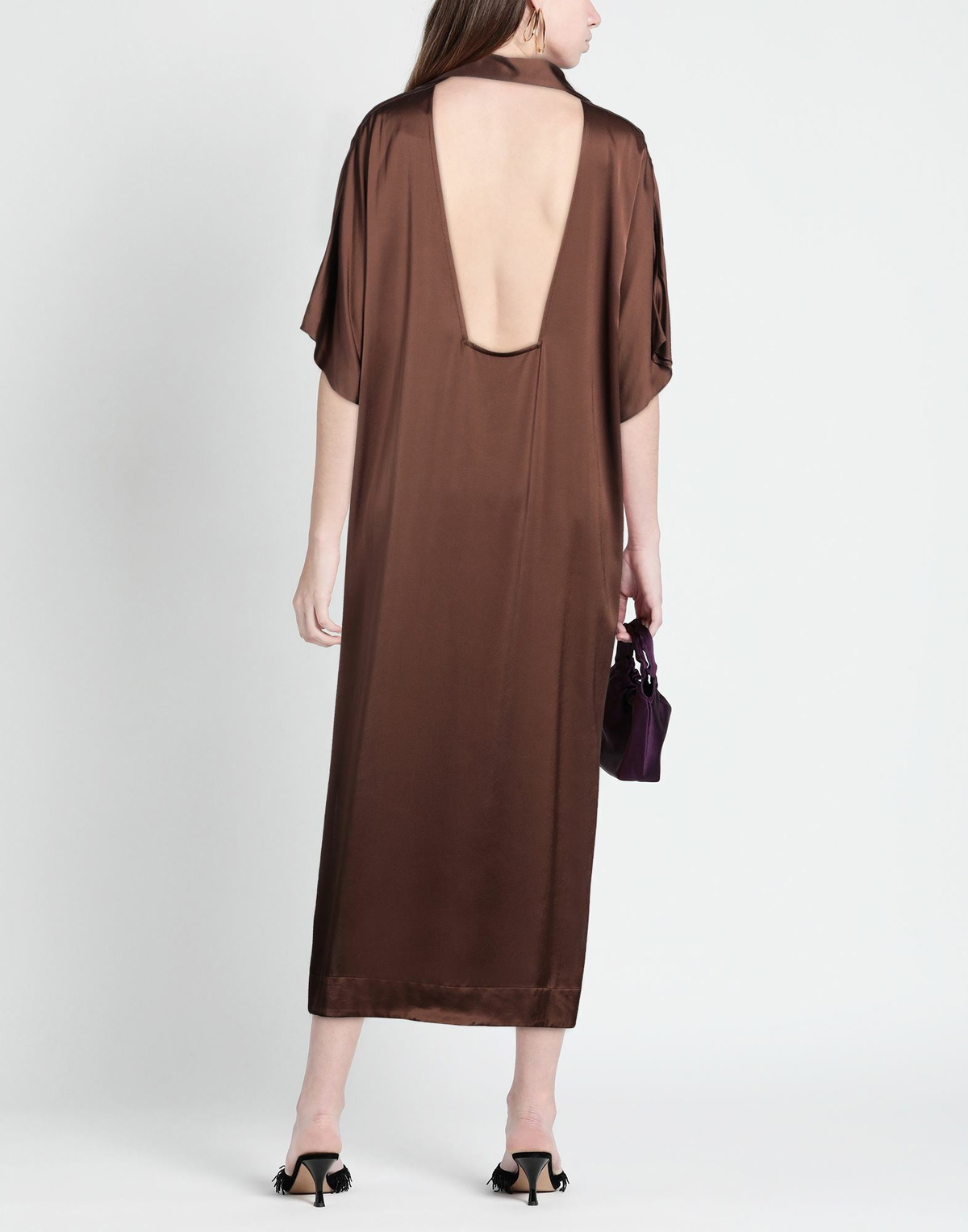 Aeron Womens Midi dress in Brown