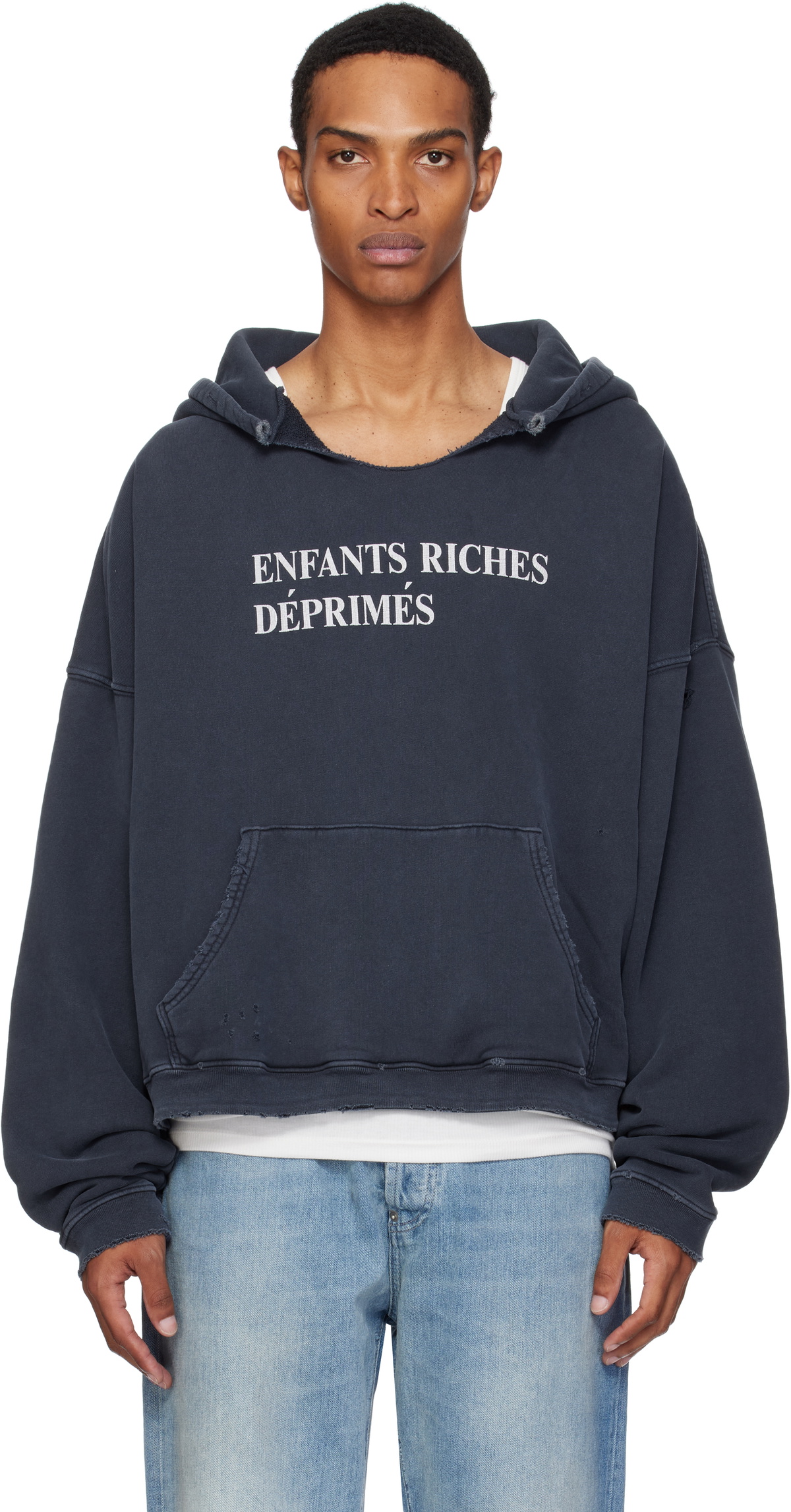 Gosha Rubchinskiy Grey adidas Originals Edition Logo Hoodie