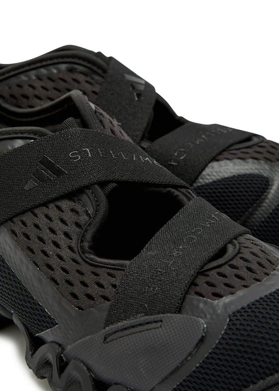 Adidas X Stella Mccartney Sportswear X Mesh-knit Sneakers Black