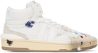 Lanvin White Gallery Dept. Edition Leather Mid Sneakers