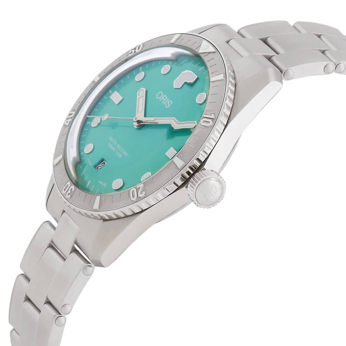 Oris Oris Divers Sixty-Five 38mm Automatic Cotton Candy Green Dial Watch 01 733 7771 4057-07 8 19 18