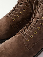 Polo Ralph Lauren - Bryson Mesh-Trimmed Suede Boots - Brown