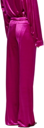 Atlein Pink Wide-Leg Trousers