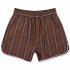 Wales Bonner Women's Life Shorts in Brown/Blue